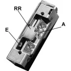 Gâche électrique à boîtier symétrique Dormakaba 117 E 6-12 Vac/dc sans tétière / pce