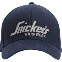 Casquette avec logo Snickers 9041 bleu marine / pce