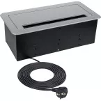 INBOX-aansluiting 2 aansluitingen+1xUSB A en C 1xHDMI 1xRJ45 zilvergrijze kabel 3m / pce