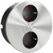 Round Recessed Pop-Up Power Strip Duplex Ø118mm 2 Outlets Brushed Stainless Steel per piece