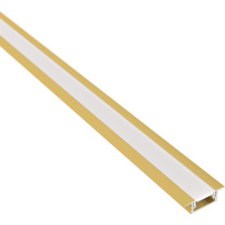 Profil Led encastrer In-Linemini XL 14x6mm alu or+cover  opal / 2m