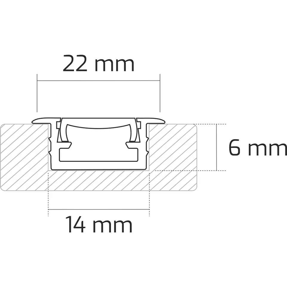 Profil Led encastrer In-Linemini XL...