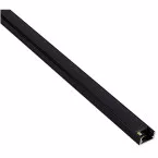 Profil Led appliquer Line mini 14x7mm alu noir + cover noir / 2m