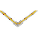 Connecteur d'angle 10mm ruban LED COB 8mm transparent / pce