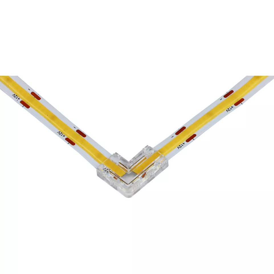 Connecteur d'angle 10mm ruban LED COB...