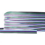 Stroomkabel RGBW 5x0,32mm² 220V 5 kleuren / m