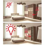 IR Cabinet Door Sensor K2 220V AC max 500W per piece