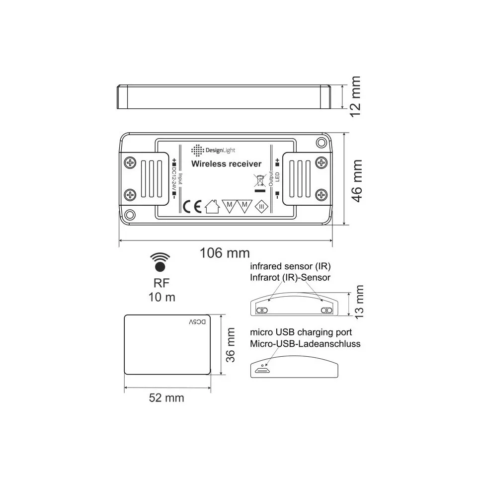 TEO-besturing + dubbele witte sensor...