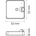 Deli2 PIR sensor met witte dimmer / pce