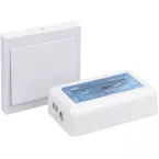 Interrupteur dimmer+pilote LED mono blanc 12V max. 144W / pce