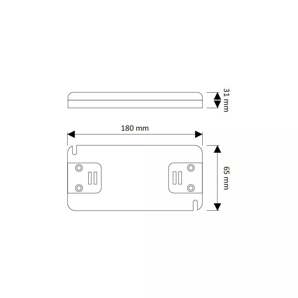 Driver LED Slim 132W 12V DC sans...