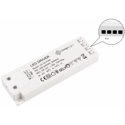 Slim LED Driver 15W 12V AC with 4 AMP Connections per piece