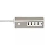 Multi Chargeur 4 x USB + 1 x USB-C - câble 1,50m / pce