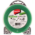 Fil nylon hélicoïdal 2mmx15m pour débroussailleuse / pce