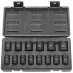 Set van 14 slagmoerdoppen 1/2\" 10 tot 27 mm / pce
