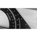 Équerre de menuisier à angle réglable 25cm / pce