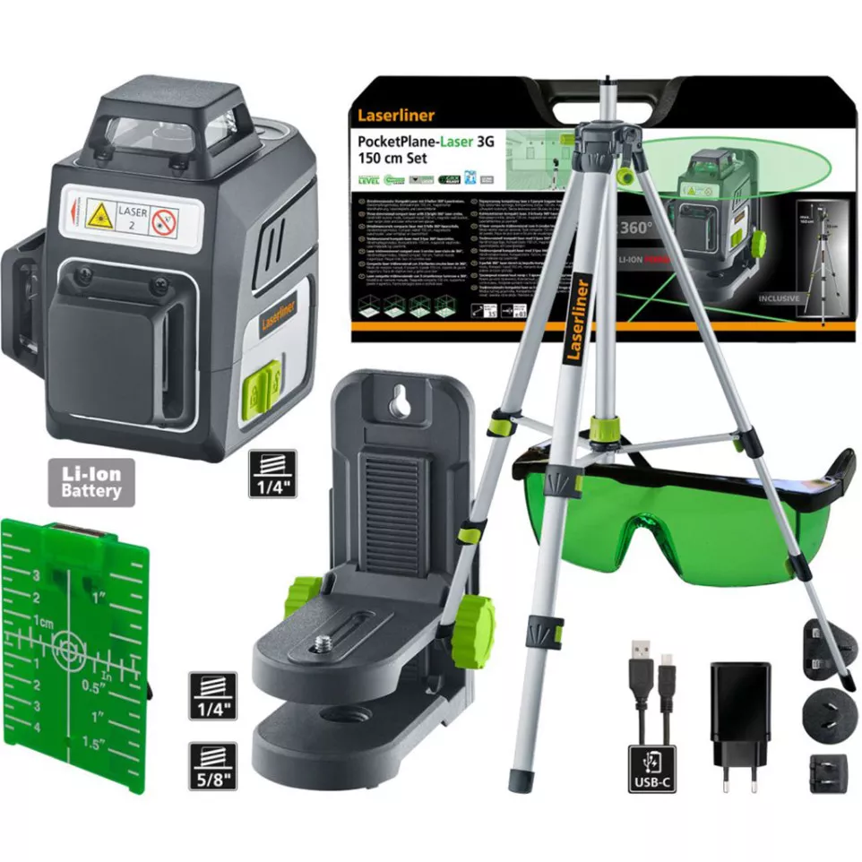 3D Laserliner 360° in box+ toebehoren...