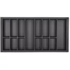 Range-couverts Orga-Box VII gris basalte pour tiroirs AvanTech YOU hauteurs 101 et 139mm, profondeur 500mm et largeur de meuble 