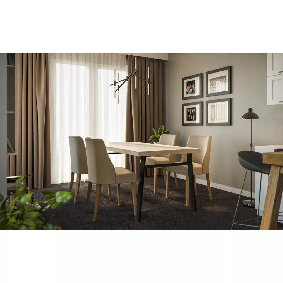 Industria H-Shaped Table Leg 80x20mm...