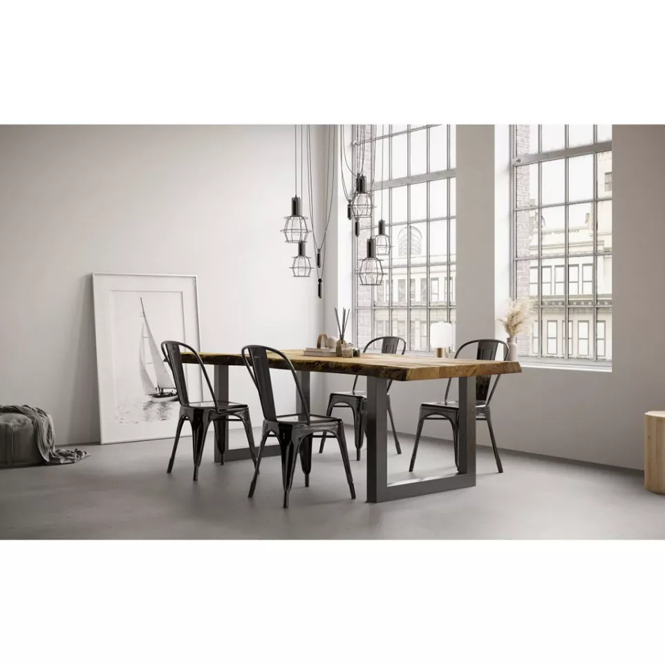 Industria U-Shaped Table Leg 80x80mm...