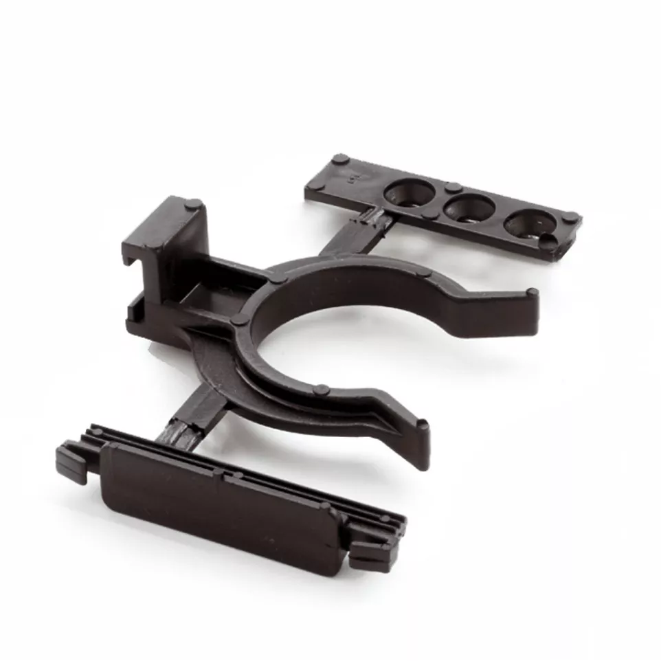 Black screw-in or push-in clips for...