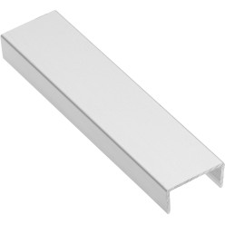 Geanodiseerd aluminium "U" profiel voor 18mm dikke houten panelen, voor ERGO 18, NOVO S 18 en LOCA 18 schuifsystemen, lengte 3m 