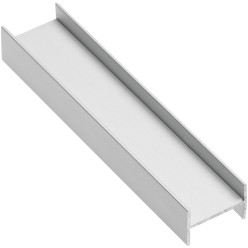 Geanodiseerd aluminium tussendeurprofiel voor 18mm dikke houten panelen ERGO 18, NOVO S 18 en LOCA 18 lengte 3m / 3m