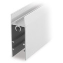 Profil inférieur de porte aluminium anodisé pour coulissants Novo S 18/4 et Loca 18/4 longueur 3m / 3m
