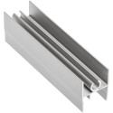 Profil supérieur de porte aluminium anodisé pour coulissants Novo S 18/4 et Loca 18/4 longueur 3m / 3m