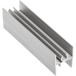 Profil supérieur de porte aluminium anodisé pour coulissants Novo S 18/4 et Loca 18/4 longueur 3m / 3m