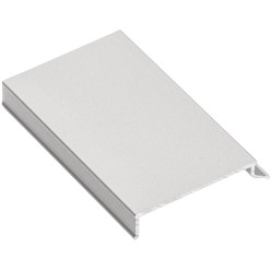 Profil cache aluminium anodisé pour rail de roulement inférieur "EVO" longueur 3m / 3m