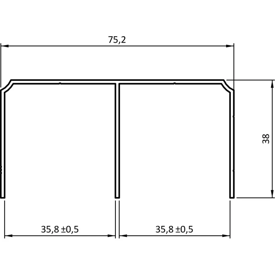 Dubbele geanodiseerde aluminium...