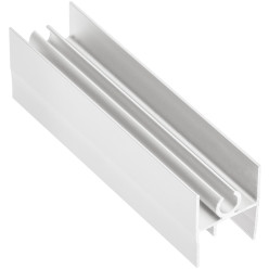 Bovenste deurprofiel wit aluminium voor NOVO S 18/4 en NERO 18/4 schuifdeuren, lengte 3m / 3m