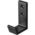 Single Black Matte Aluminum Coat Hook 115 XL per piece