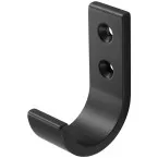 Single Hook Coat Rack 111 XL in Matte Black Aluminum F1 / pc