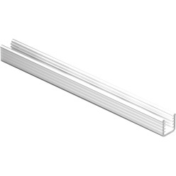 Joint pince-glace plastique transparent pour profil sabot de porte inférieur et vitrage de 6mm d'épaisseur SUPRA / 100m
