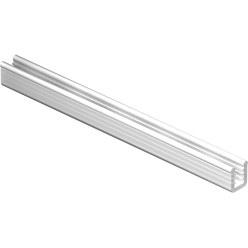 Joint pince-glace plastique transparent pour profil sabot de porte inférieur et vitrage de 5mm d'épaisseur SUPRA / 100m