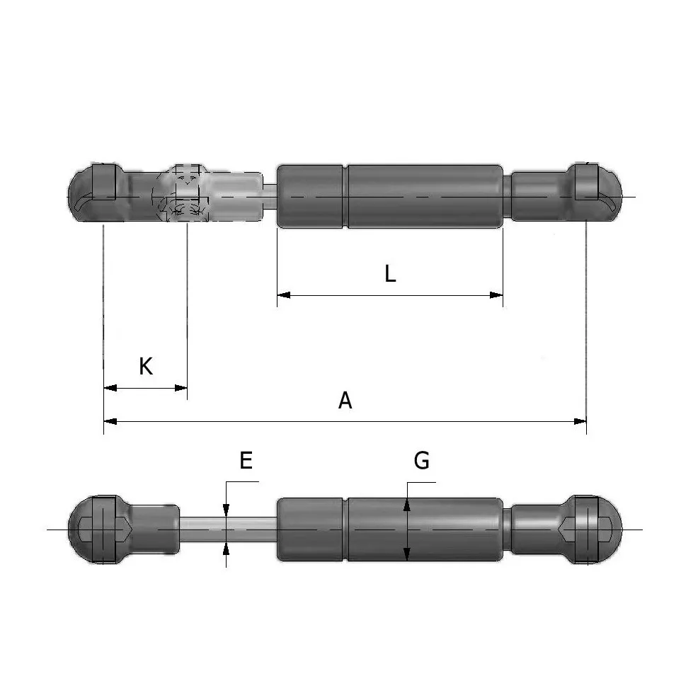 Vérin pneumatique de remplacement...