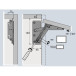 Pair of Lift-Up Hinges 90° Opening Angle Max Load 3.3kg per Piece