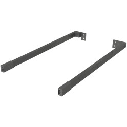 Lengte-railset antraciet 550mm voor Slim-panlades / pce