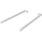 Lengte-railset wit 450mm voor Slim-panlades / pce