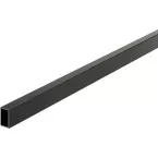 Anthracite Aluminum Rail for Slim Pan Drawer Front, Cut-to-Size, 1.2m Length
