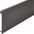 Frontpaneel in antraciet aluminium, 110 mm hoog, op maat te snijden voor interne lade en interne pannenlade Slim, lengte 1,2 m /