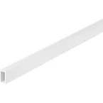 White Aluminum Cut-to-Size Rail for Slim Drawer Fronts 1.2m Length