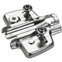 Nickel-plated mounting plate, special screws and Ø5mm sleeves, direct height adjustment, 1.5mm distance / pce