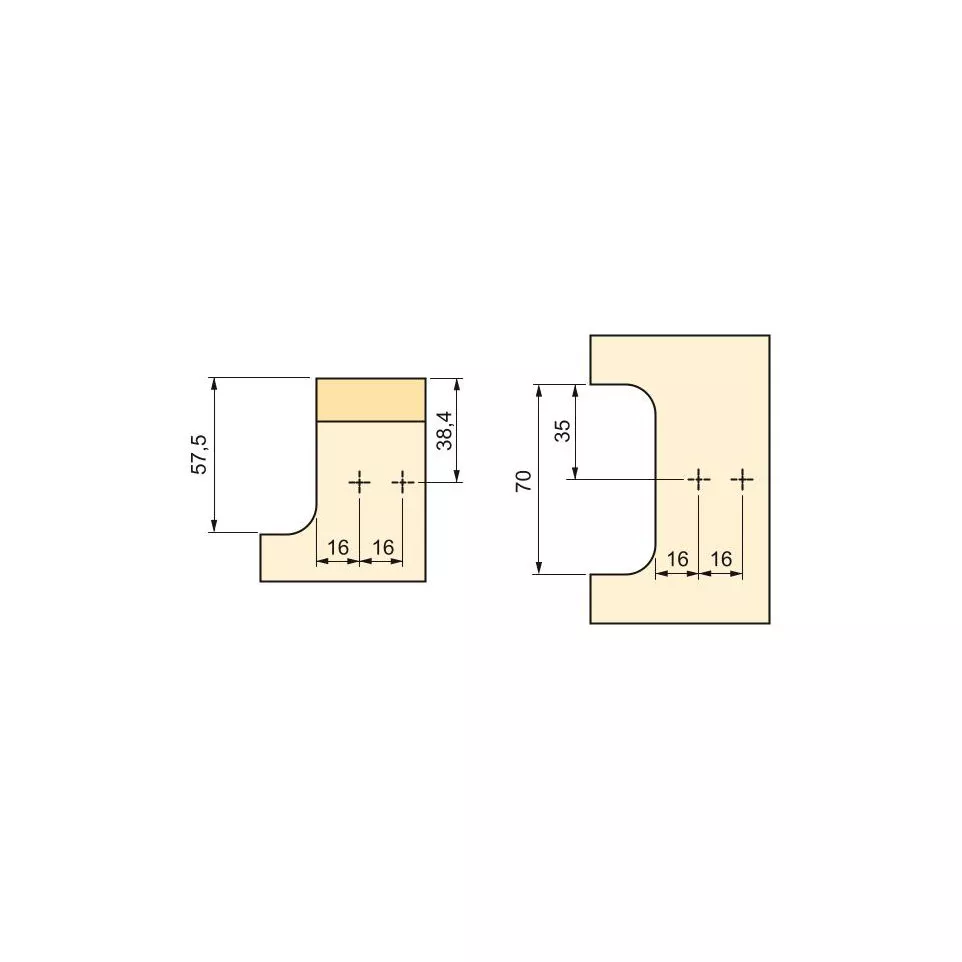 Zinc-Plated Mounting Bracket for GOLA...