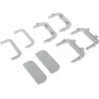 Kit d'accessoires profil GOLA central PVC blanc / pce