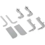 Kit d'accessoires profil GOLA supérieur PVC blanc / pce