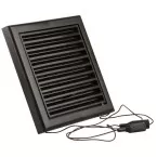 Adjustable Interior Vent Grille Skin 732 PVC (187x187) Textured Jet Black RAL 9005 per piece