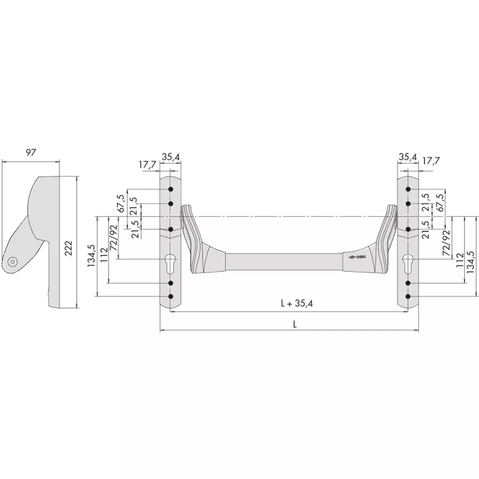 Barre antipanique Cisa Fast Push...